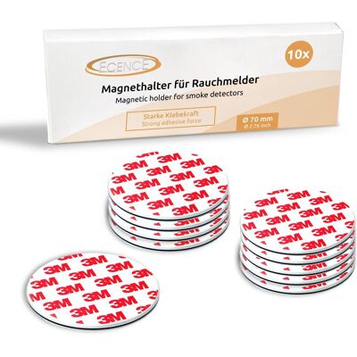 ECENCE 10x Magnethalterung 70mm Für Rauchmelder Feuermelder Magnet-befestigung ECENCE 10x Magnethalterung 70mm Für Rauchmelder Feuermelder Magnet-befestigung