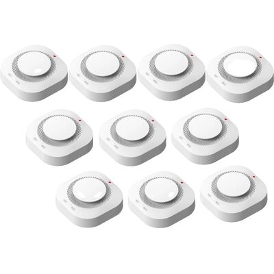 OEM Rauchmelder, Fotoelektrische Technologie, Benutzerfreundliche Bedienung, 10 Stück OEM Rauchmelder, Fotoelektrische Technologie, Benutzerfreundliche Bedienung, 10 Stück