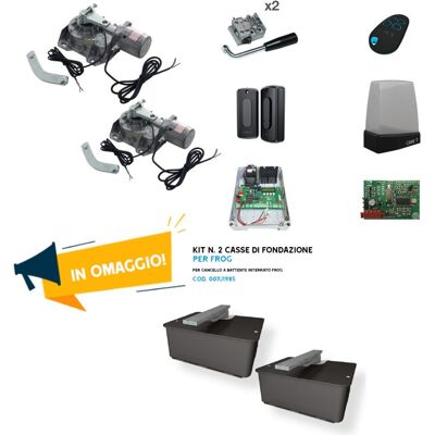 Came Promo - Frog-ae-automatisierungskit Für Unterirdische Drehtore Mit Encoder Und Kostenlosen Fundamentkästen Came Promo - Frog-ae-automatisierungskit Für Unterirdische Drehtore Mit Encoder Und Kostenlosen Fundamentkästen