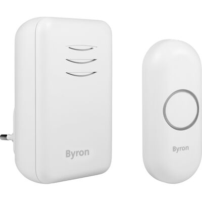 Byron Weißes Funk-Gongsatz - Max 150m, 16 Melodien Byron Weißes Funk-Gongsatz - Max 150m, 16 Melodien