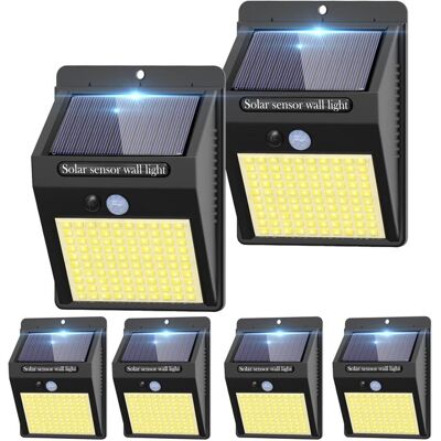 OEM 6er-pack Solar-bewegungsmelder Für Den Außenbereich 3 Modi 100 Leds Kabellose Sicherheitsbeleuchtung Ip65 Wasserdicht Wandmontage Für Haustür Und Weiß OEM 6er-pack Solar-bewegungsmelder Für Den Außenbereich 3 Modi 100 Leds Kabellose Sicherheitsbeleuchtung Ip65 Wasserdicht Wandmontage Für Haustür Und Weiß
