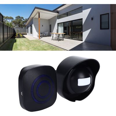 JUTE Wasserdichte, Drahtlose Smart-türklingel Mit Sensor, Sicherheitsalarm Für Einfahrt Und Garten (1 Alarm + 1 Sensor, 110-240 V, Europäischer Standard) JUTE Wasserdichte, Drahtlose Smart-türklingel Mit Sensor, Sicherheitsalarm Für Einfahrt Und Garten (1 Alarm + 1 Sensor, 110-240 V, Europäischer Standard)