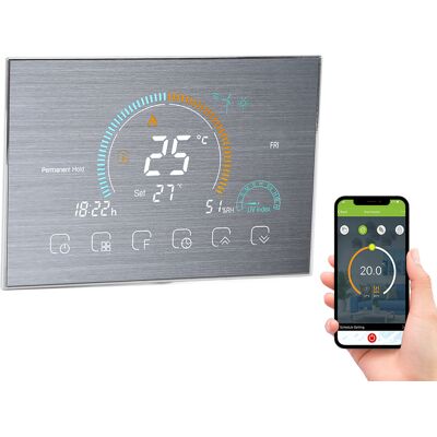 JUTE Bht-8000gclw Wlan-kesselschnittstelle, Smart-thermostat, Mobile App, Sprachsteuerung, Lcd-touchscreen, Ac 95–240 V Kesselschnittstelle JUTE Bht-8000gclw Wlan-kesselschnittstelle, Smart-thermostat, Mobile App, Sprachsteuerung, Lcd-touchscreen, Ac 95–240 V Kesselschnittstelle