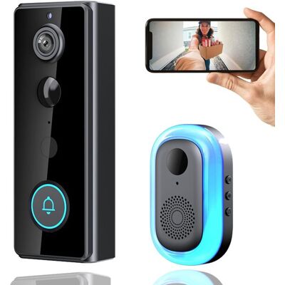 OEM Türklingel Intelligente Video-türklingel Kabellose Türklingel Mit Kamera Und Bewegungsmelder Schwarz 2k 4000 Mah Ip65 Wasserdicht 32 Gb Speicher Rot OEM Türklingel Intelligente Video-türklingel Kabellose Türklingel Mit Kamera Und Bewegungsmelder Schwarz 2k 4000 Mah Ip65 Wasserdicht 32 Gb Speicher Rot