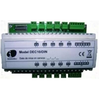Dec10/din - Decoder Mit 10 Relais - Weiss - Comelit Dec10/din - Decoder Mit 10 Relais - Weiss - Comelit