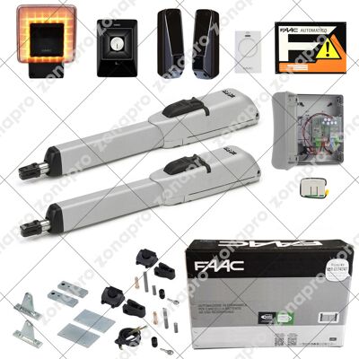 Master Kit 24 V 104415144 Swing Gate Automation Swing 3 M Pro Flügel - Faac Master Kit 24 V 104415144 Swing Gate Automation Swing 3 M Pro Flügel - Faac