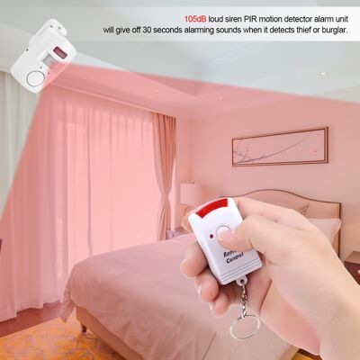 HEAT Pir-infrarot-bewegungsmelder Mit 2 Fernbedienungen, Heimalarmanlage, Hausüberwachung, Drahtloser Volumensensor. HEAT Pir-infrarot-bewegungsmelder Mit 2 Fernbedienungen, Heimalarmanlage, Hausüberwachung, Drahtloser Volumensensor.