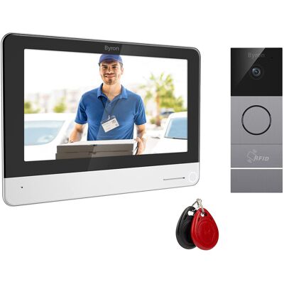 Byron DIC-23312 WLAN Video-Gegensprechanlage - 7" Schwarz/Silber Byron DIC-23312 WLAN Video-Gegensprechanlage - 7" Schwarz/Silber