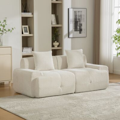SANS MARQUE Modulares Kompressionssofa – Aus Tissu – Wolkenweicher Komfort.voll Gepolsterte – Sofort Einsatzbereit – Kuschelige – Modell C – Aus Tissu-stoff SANS MARQUE Modulares Kompressionssofa – Aus Tissu – Wolkenweicher Komfort.voll Gepolsterte – Sofort Einsatzbereit – Kuschelige – Modell C – Aus Tissu-stoff