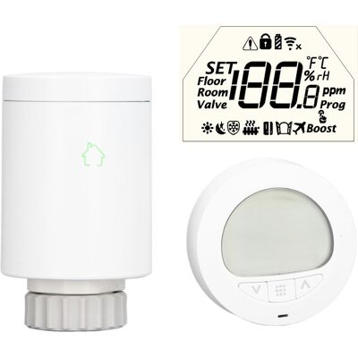 JUTE Hy701 Intelligentes Thermostat-heizkörperventil Mit Zigbee Wifi, Kompatibel Mit Der Smart Life/rm App Und Alexa/google Home Sprachsteuerung. JUTE Hy701 Intelligentes Thermostat-heizkörperventil Mit Zigbee Wifi, Kompatibel Mit Der Smart Life/rm App Und Alexa/google Home Sprachsteuerung.