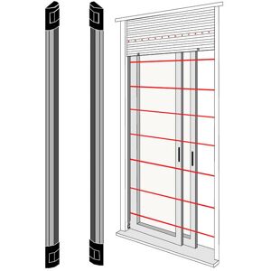 IR-Infrarotbarriere für Türen und Fenster 1 Meter BAR100N - Bentel