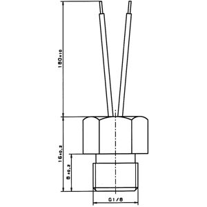 Nexensos 30010007 w-gjk (sch) PT100 Platin-Temperatursensor -40 bis +250 °c 100 ω 3850 ppm/K - Yageo