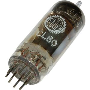 VOELKNER SELECTION Ecl 80 Elektronenröhre Triode-Pentode 100 v, 20 v 8 mA, 2 mA Polzahl: 9 Sockel: Noval Inhalt 1 St.