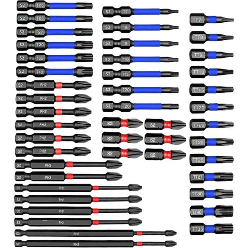 46-teiliges magnetisches Steckschlüssel-Bit-Set, Bit-Verlängerungssatz, robustes Steckschlüssel-Bohrzubehör für Heimprojekte, 25 mm, 50 mm, 75 mm,