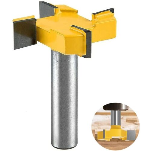 LINGHHANG Hobelfräser, 8-mm-Schaftfräser, Abflachfräser, Plattenfräser, Holzfräser für die Oberflächenbearbeitung von Holz