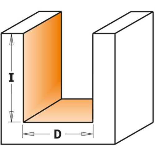 CMT 811.700.11 HW Geradfräser Z2 S=12.7 D=19.85X25.4X59 DX