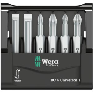 Bit-satz Bit-check 6 Universal 1 Wera Bit-satz Bit-check 6 Universal 1 Wera
