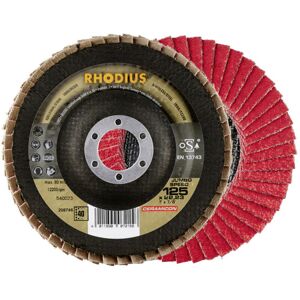 Rhodius Jumbo Speed Extended, 10 Stück, 115 Mm, Korn 80, Fächerschleifscheibe Rhodius Jumbo Speed Extended, 10 Stück, 115 Mm, Korn 80, Fächerschleifscheibe