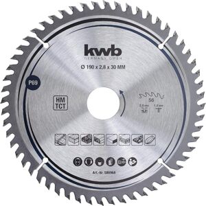 Kwb - Kreissägeblatt 190 X 30 Mm, Sehr Feiner Schnitt, Sägeblatt Geeignet Für Arbeitsplatten, Holz Und Beschichtete Platten Kwb - Kreissägeblatt 190 X 30 Mm, Sehr Feiner Schnitt, Sägeblatt Geeignet Für Arbeitsplatten, Holz Und Beschichtete Platten