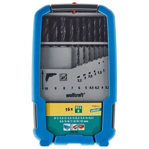 Wolfcraft Metallbohrer-set Hss Rollgewalzt Ø 1 - 10 Mm 16-teilig Rundschaft Metallbohrer Wolfcraft Metallbohrer-set Hss Rollgewalzt Ø 1 - 10 Mm 16-teilig Rundschaft Metallbohrer
