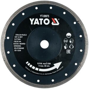 YATO Diamanttrennscheibe 230 Mm Für Keramik, Präziser Trockenschnitt YATO Diamanttrennscheibe 230 Mm Für Keramik, Präziser Trockenschnitt
