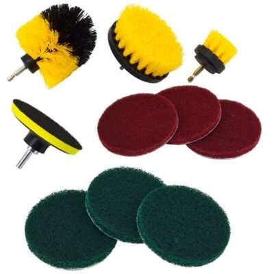 AW Tools - CleaningBrushSet - Nylonborsten - 1/4in Hex - Cleaning brush set AW Tools - CleaningBrushSet - Nylonborsten - 1/4in Hex - Cleaning brush set