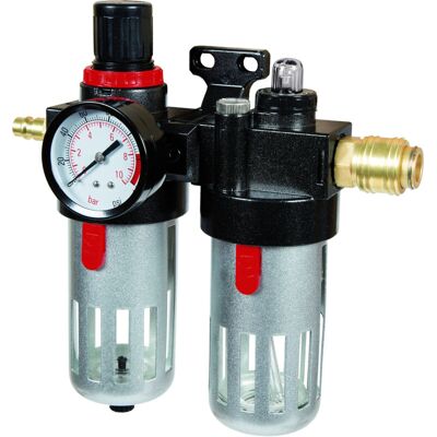 Einhell - Original Kombiwartungseinheit Mit Öler (kompressor-zubehör, Anschluss R 3/8', Integriertes Manometer Für Betriebsdruck, Max. Eingangsdruck 10 Bar) Einhell - Original Kombiwartungseinheit Mit Öler (kompressor-zubehör, Anschluss R 3/8', Integriertes Manometer Für Betriebsdruck, Max. Eingangsdruck 10 Bar)