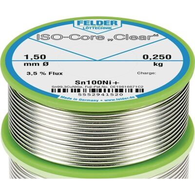 Felder ISO-Core Transparent Lötdraht - Lötgerät Zubehör Felder ISO-Core Transparent Lötdraht - Lötgerät Zubehör