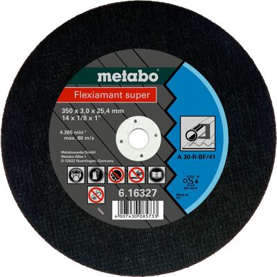 Metabo - Flexiamant Super 300x2,5x25,4 Stahl, Trennscheibe, Gerade Ausführung Metabo - Flexiamant Super 300x2,5x25,4 Stahl, Trennscheibe, Gerade Ausführung