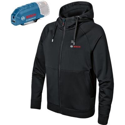 Bosch Professional Bosch Beheizbare Sweatjacke / Heizjacke Ghh 12+18v Xa (basic Version) Ohne Akku Gr. S Schwarz Bosch Professional Bosch Beheizbare Sweatjacke / Heizjacke Ghh 12+18v Xa (basic Version) Ohne Akku Gr. S Schwarz