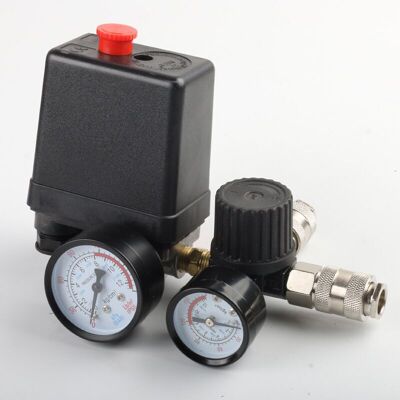 Druckschalter Für Luftkompressoren, Druckregler Mit Manometer, Regelventil - Kzq Druckschalter Für Luftkompressoren, Druckregler Mit Manometer, Regelventil - Kzq