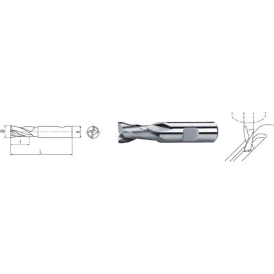 Elmag Hss Co8-langlochfräser Din 327, Ø 3,0mm (kurz) Elmag Hss Co8-langlochfräser Din 327, Ø 3,0mm (kurz)
