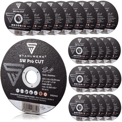 Stahlwerk - Sw Pro Cut Trennscheibe/schleifscheibe Ø125 Mm, 25er Set Stahlwerk - Sw Pro Cut Trennscheibe/schleifscheibe Ø125 Mm, 25er Set