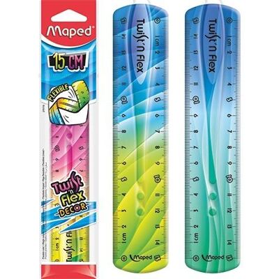 Twist'n Flex Dekorlineal, Unzerbrechlich, 15 Cm Maped Twist'n Flex Dekorlineal, Unzerbrechlich, 15 Cm Maped