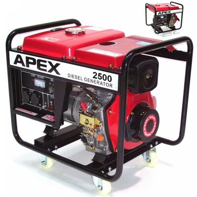 Apex Diesel Generator Stromerzeuger Notstromaggregat 2500 Stromaggregat 06283 Apex Diesel Generator Stromerzeuger Notstromaggregat 2500 Stromaggregat 06283