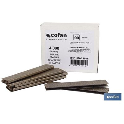 COFAN - 90/25mm - Box - Klammern COFAN - 90/25mm - Box - Klammern