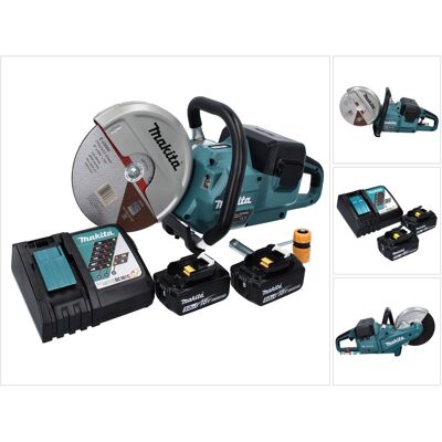 Makita Dce 090 Rt2x1 Akku Trennschleifer 36 V ( 2x 18 V ) 230 Mm Brushless + 2x Akku 5,0 Ah + Ladegerät Makita Dce 090 Rt2x1 Akku Trennschleifer 36 V ( 2x 18 V ) 230 Mm Brushless + 2x Akku 5,0 Ah + Ladegerät