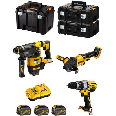 Dewalt - Kit Fvk381t3hd-qw 54v/18v (dch333 + Dcd996 + Dcg418 + 3 X 6,0 Ah + Dcb118 + 2 X Tstak Ii + Tstak Vi) Dewalt - Kit Fvk381t3hd-qw 54v/18v (dch333 + Dcd996 + Dcg418 + 3 X 6,0 Ah + Dcb118 + 2 X Tstak Ii + Tstak Vi)
