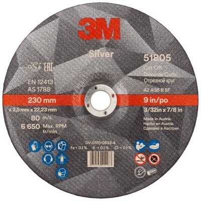 Trennscheibe 51802 T42 230x2,5x22,23mm 3m 7100141070 Trennscheibe 51802 T42 230x2,5x22,23mm 3m 7100141070