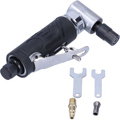 HEAT Mini-druckluft-winkelschleifer Mit 90°-rechtsgewinde Und Gerader Welle, Druckluft-schleifwerkzeug HEAT Mini-druckluft-winkelschleifer Mit 90°-rechtsgewinde Und Gerader Welle, Druckluft-schleifwerkzeug