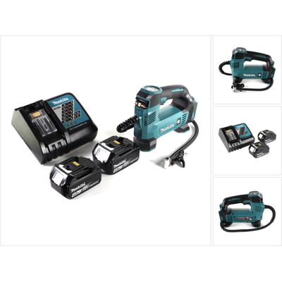 Makita Dmp 180 Rm Akku Kompressor 18 V 8,3 Bar + 2x Akku 4,0 Ah + Ladegerät Makita Dmp 180 Rm Akku Kompressor 18 V 8,3 Bar + 2x Akku 4,0 Ah + Ladegerät