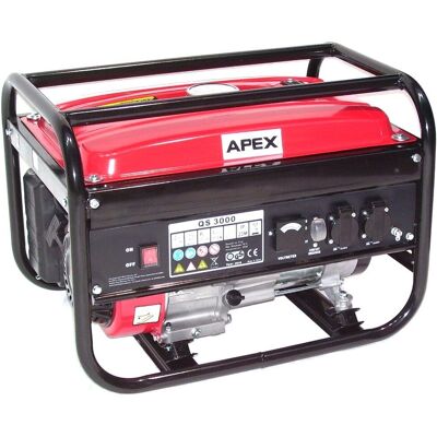 Apex Benzin Stromerzeuger 3000 Stromaggregat 06261 Strom Generator Notstromagregat Apex Benzin Stromerzeuger 3000 Stromaggregat 06261 Strom Generator Notstromagregat