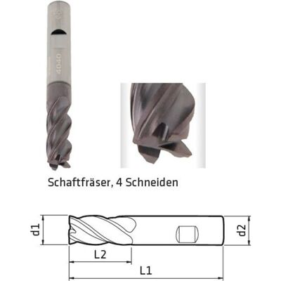ELMAG Schaftfräser Dm 7mm, 4-schneiden ELMAG Schaftfräser Dm 7mm, 4-schneiden