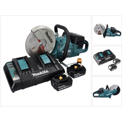 Makita Dce 090 Pg2x1 Akku Trennschleifer 36 V ( 2x 18 V ) 230 Mm Brushless + 2x Akku 6,0 Ah + Doppelladegerät Makita Dce 090 Pg2x1 Akku Trennschleifer 36 V ( 2x 18 V ) 230 Mm Brushless + 2x Akku 6,0 Ah + Doppelladegerät