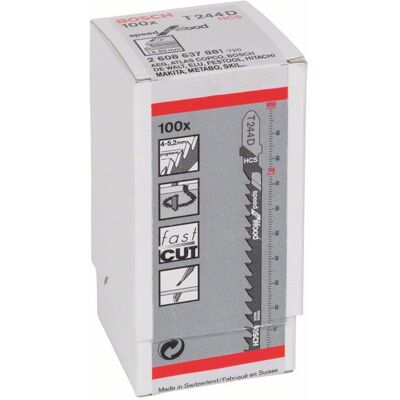 Bosch T 244 D Hochkohlenstoffstahl Sägeblatt - Kurvenschnitt 5-50mm Bosch T 244 D Hochkohlenstoffstahl Sägeblatt - Kurvenschnitt 5-50mm