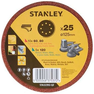 Stanley - sta32392-qz - 125mm - Schleifscheiben Stanley - sta32392-qz - 125mm - Schleifscheiben