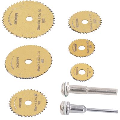 HEAT 8-teiliges Hss-sägeblatt-set (hochgeschwindigkeitsstahl) Für Holz- Und Kunststoffbearbeitung Sowie Elektrische Bohrmaschinen, Gold HEAT 8-teiliges Hss-sägeblatt-set (hochgeschwindigkeitsstahl) Für Holz- Und Kunststoffbearbeitung Sowie Elektrische Bohrmaschinen, Gold