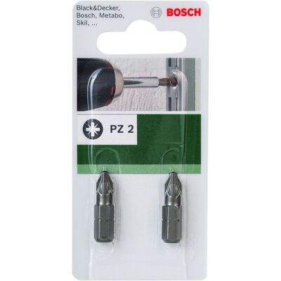 Standard-schraubendreher-bit Pz Kreuzschlitz Pozidriv Pz 2 Bosch 2609255923 Standard-schraubendreher-bit Pz Kreuzschlitz Pozidriv Pz 2 Bosch 2609255923