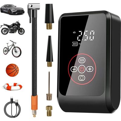 BOBYPET Lablanc – Tragbarer Luftkompressor, 4000 Mah Akku, Kabelloser Autoreifenfüller, 150 Psi Minipumpe Mit Led-licht, Digitalanzeige, Elektrischer Kompressor Für Auto, Motorrad, Fahrrad, Ball BOBYPET Lablanc – Tragbarer Luftkompressor, 4000 Mah Akku, Kabelloser Autoreifenfüller, 150 Psi Minipumpe Mit Led-licht, Digitalanzeige, Elektrischer Kompressor Für Auto, Motorrad, Fahrrad, Ball