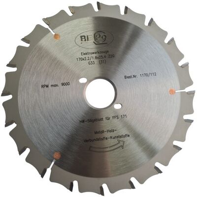Hw Sägeblatt Montagefräse Fräse Ffs 171se 171e Z20 170mm 1170/112 - Bepo Hw Sägeblatt Montagefräse Fräse Ffs 171se 171e Z20 170mm 1170/112 - Bepo